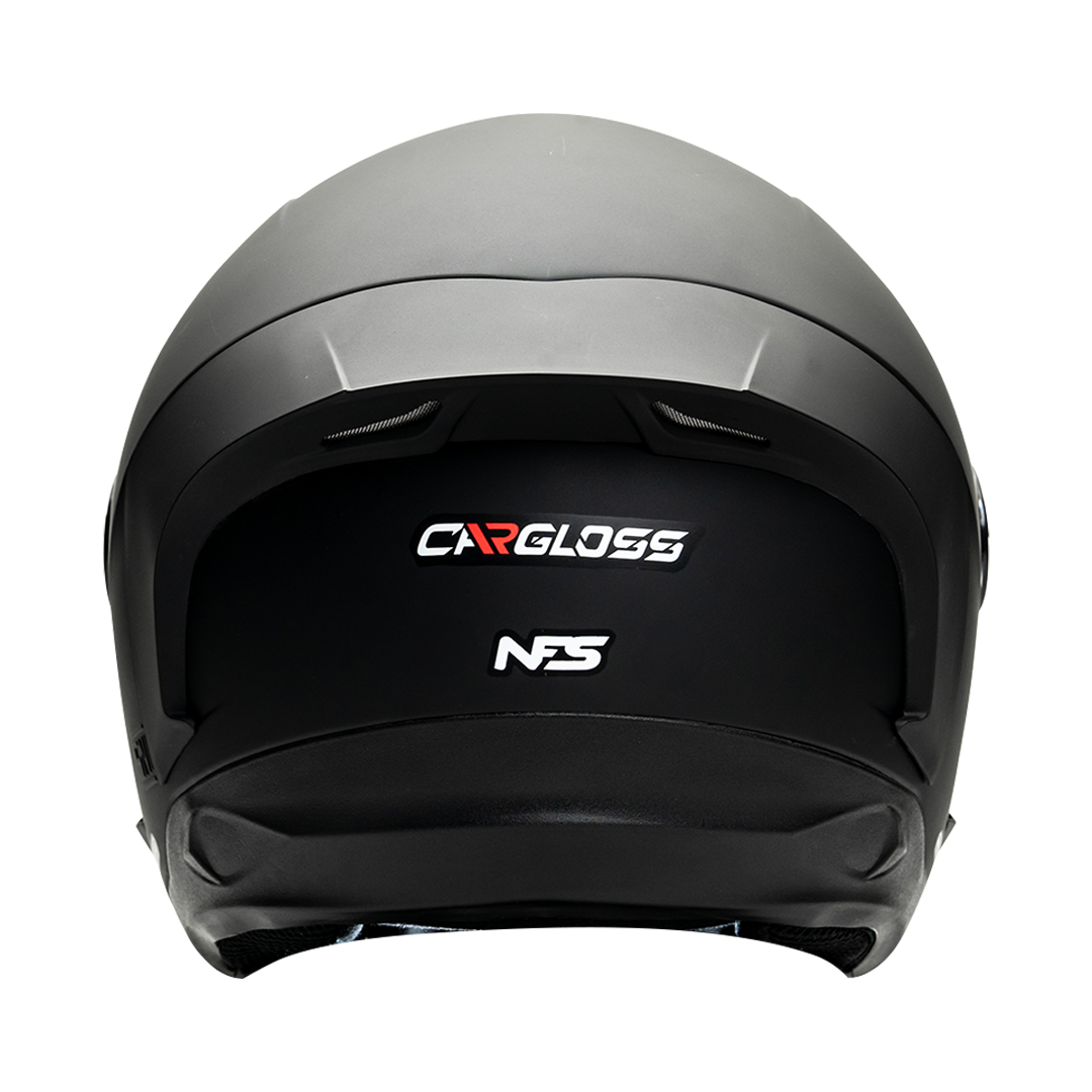 NFS Half Face Black Doff