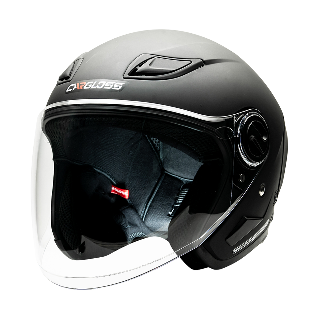 NFS Half Face Black Doff