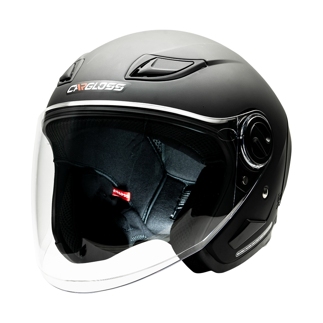 NFS Half Face Black Doff