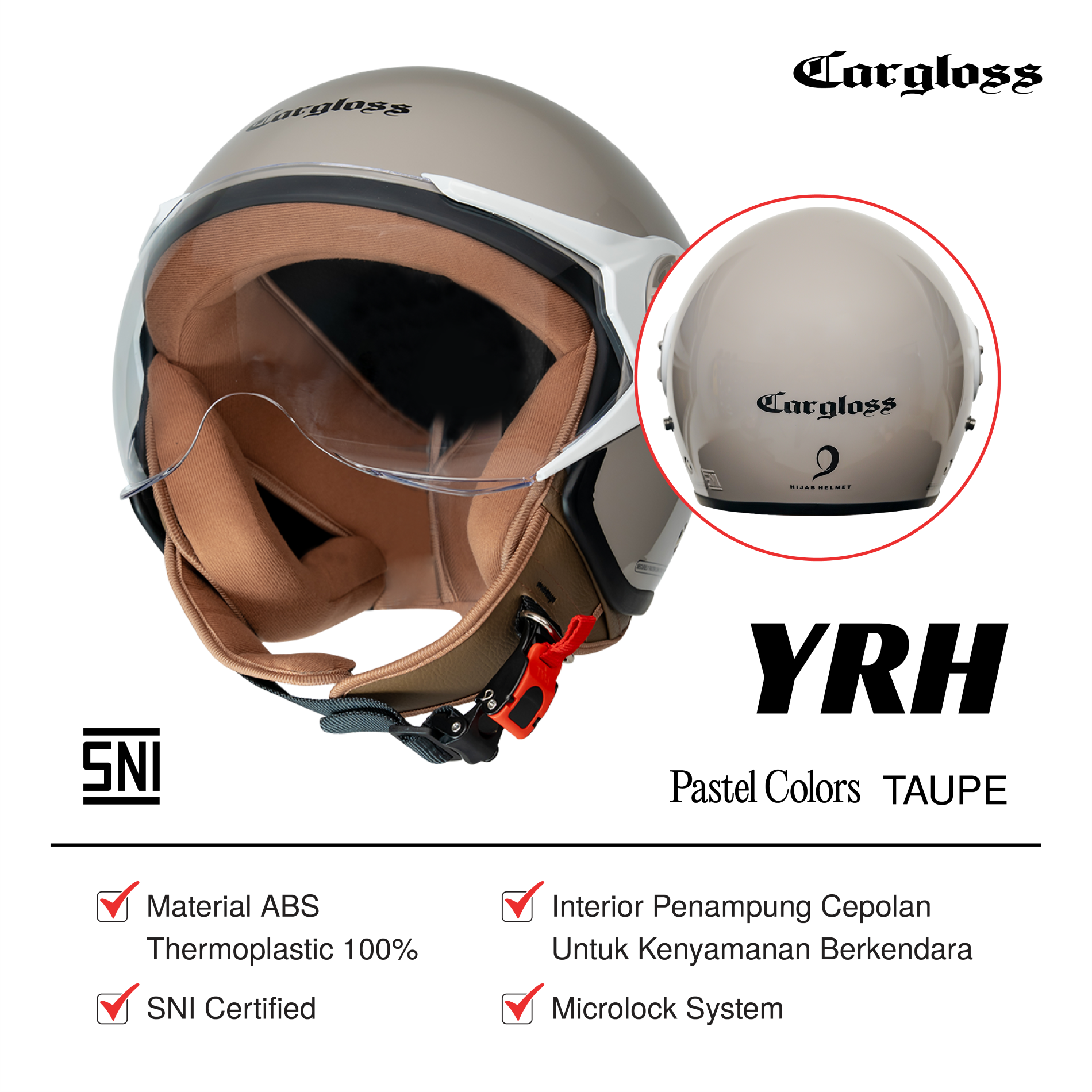 YRH Hijab Taupe