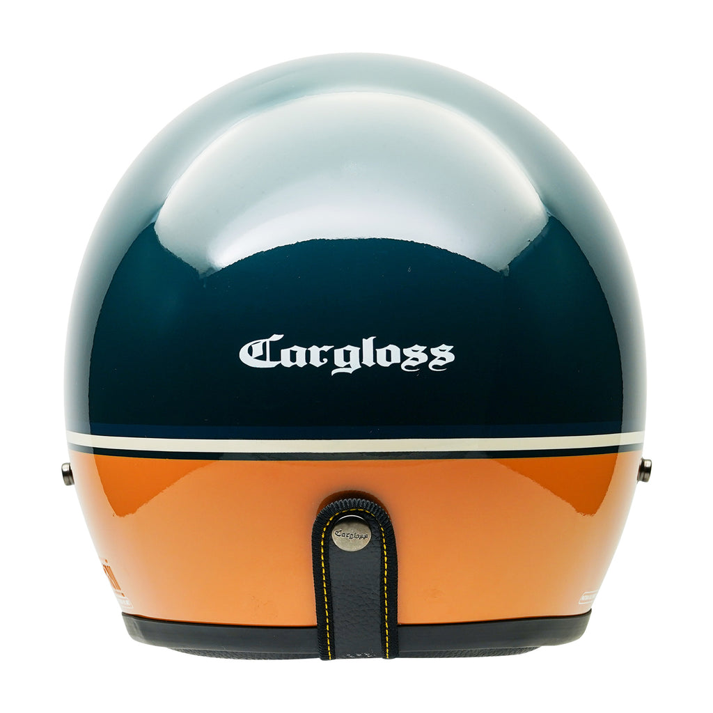 Cargloss CFM Retro Helm Half Face - Race Track Green