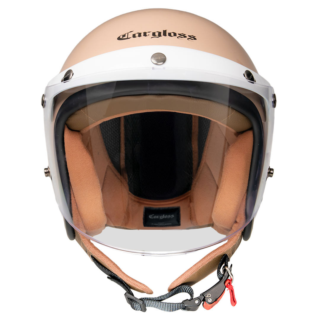 Cargloss CFH Hijab Retro Helm Half Face - Mocca