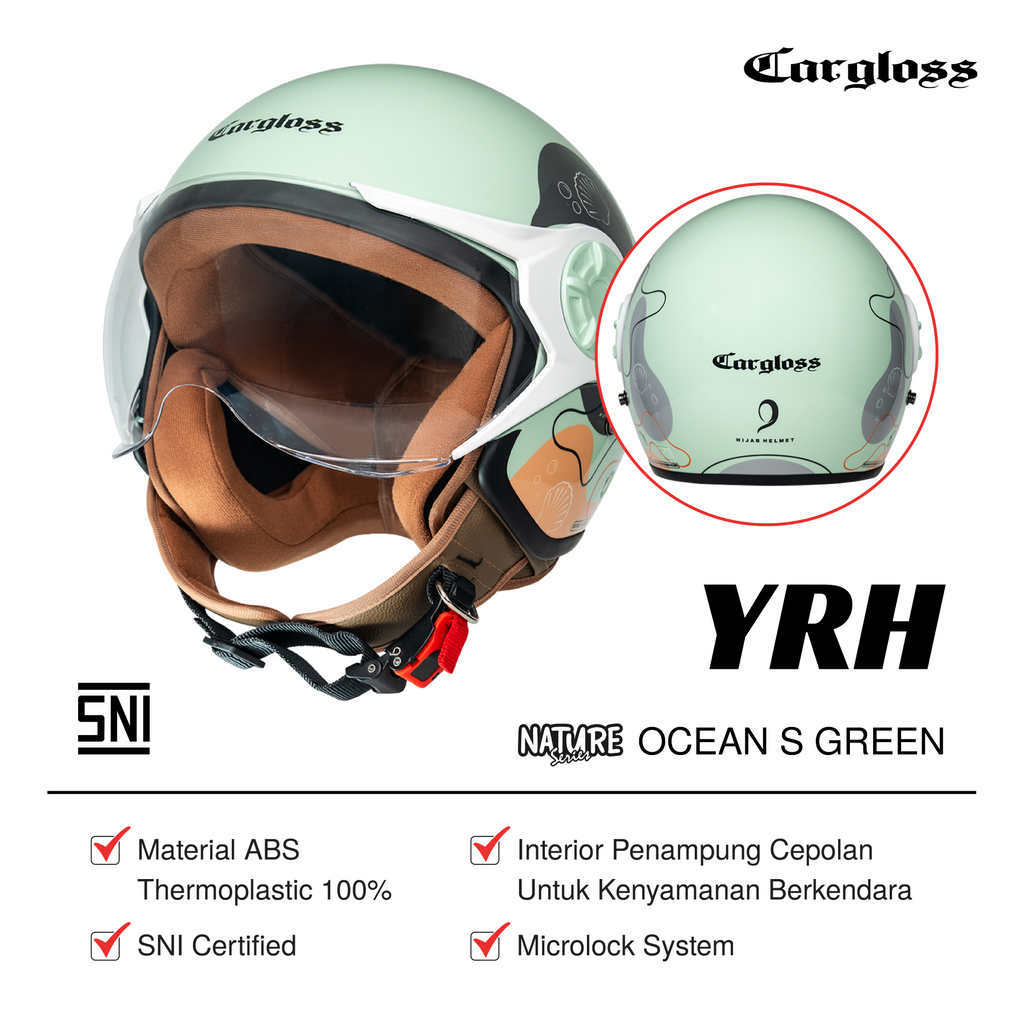 YRH Hijab Ocean Sage Green